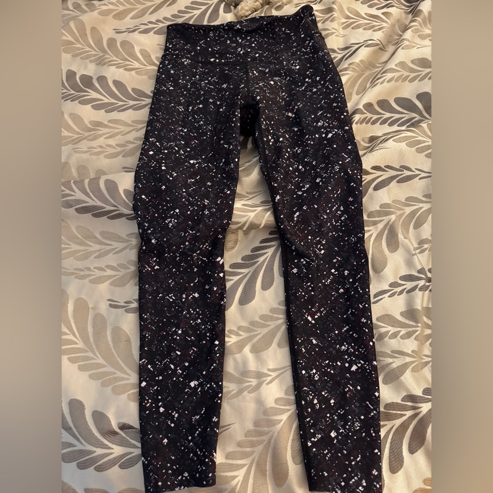 JoyLab Navy and White Speckled Leggings